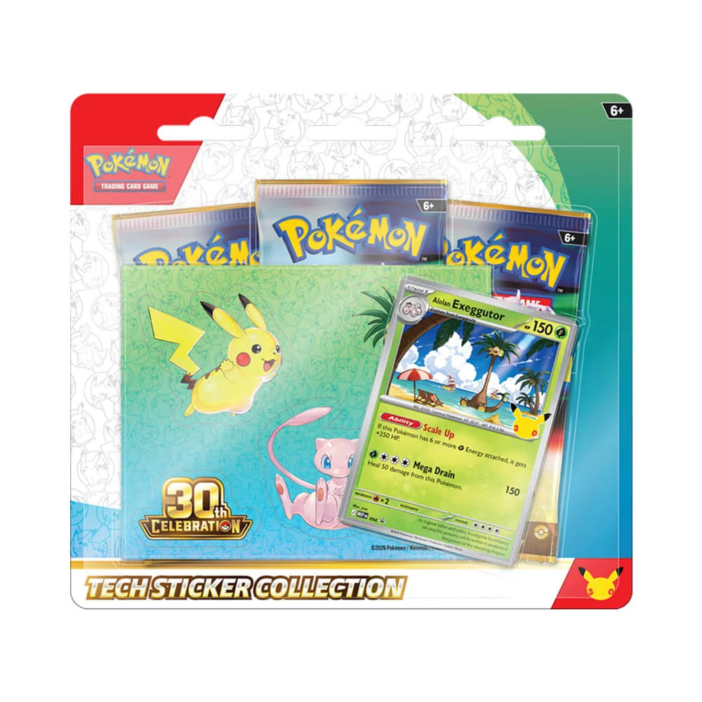 Pokémon - 30th Celebration - Tech Sticker Collection